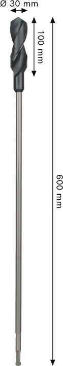 Actual product image Bosch Professional Zubehör PRO Wood HSS installation drill bit, 30 x 100 x 600 mm (30 mm)