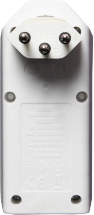 Image du produit Brennenstuhl cleverLINE fiche de dérivation double blanc avec interrupteur, orientable jusqu'à 300° (avec (Type 13, 2x)