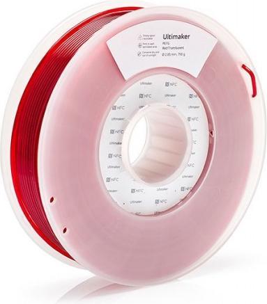 Produktbild Ultimaker PETG - Rot Transluzent - 2.85mm (PETG, 2.85 mm, 750 g, Rot)