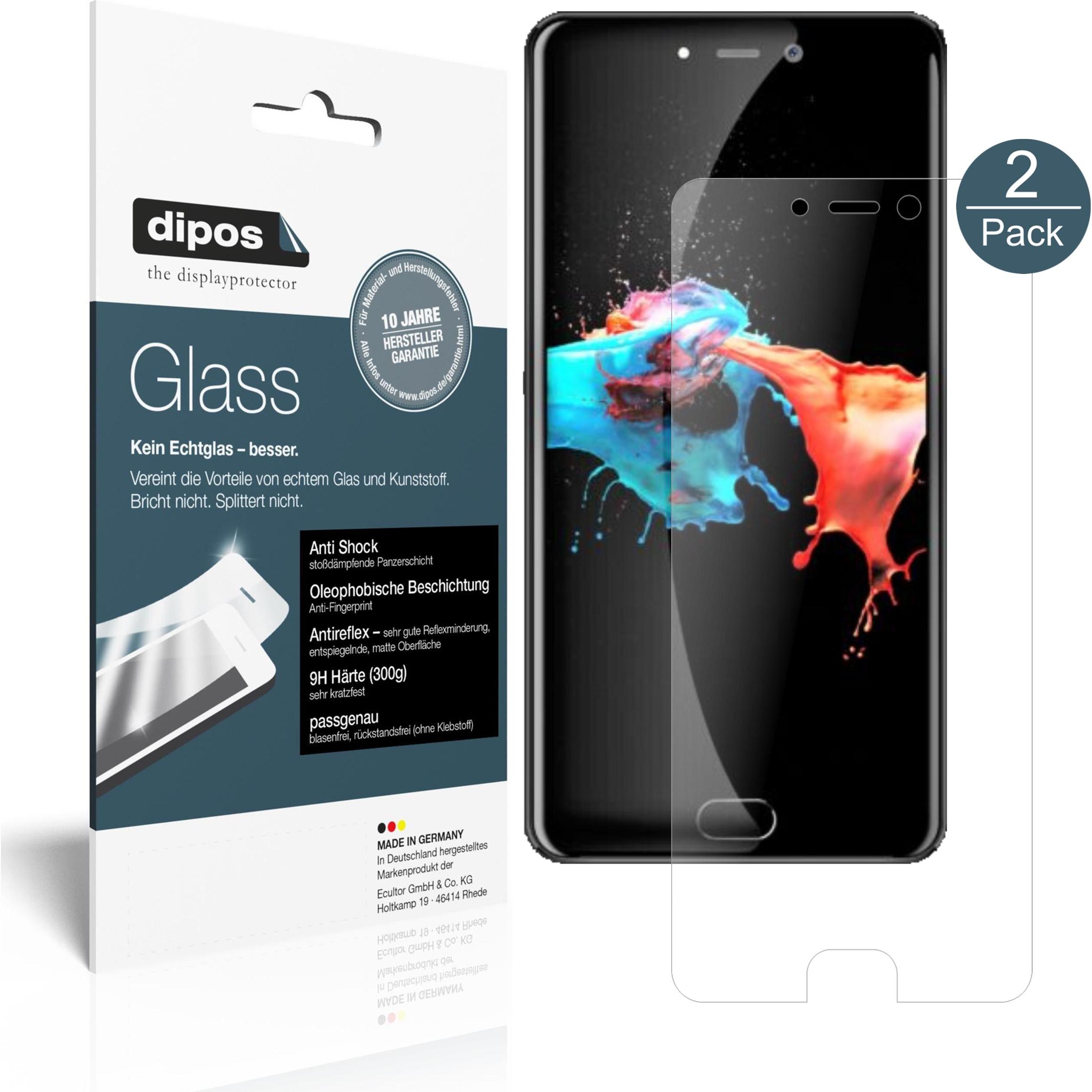 Dipos Displayschutz Anti-Shock (1 Stück, Leagoo T5c), Smartphone Schutzfolie, Transparent
