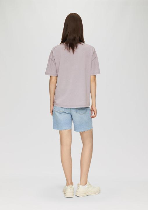 Produktbild S.Oliver T-Shirt Baumwoll-T-Shirt im Loose Fit mit Front-Print (XS)