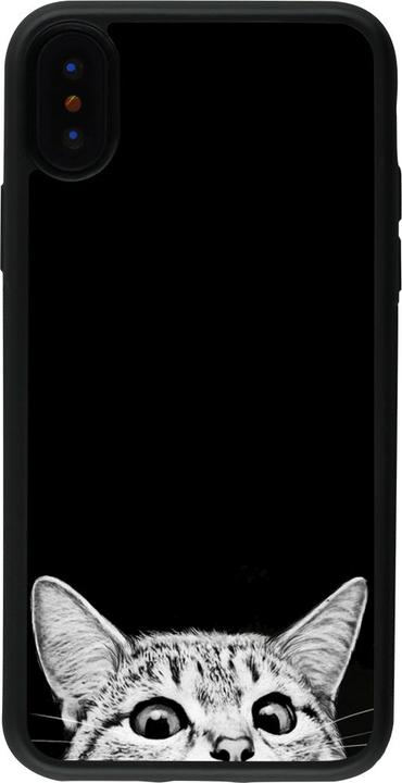 Produktbild PhoneLook Hülle Silikon schwarz Cat Looking Up Black (Apple iPhone X, Apple iPhone XS)