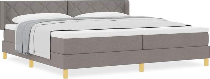 Produktbild VidaXL Boxspringbett Mit Matratze Stoff Taupe (200 x 200 cm)
