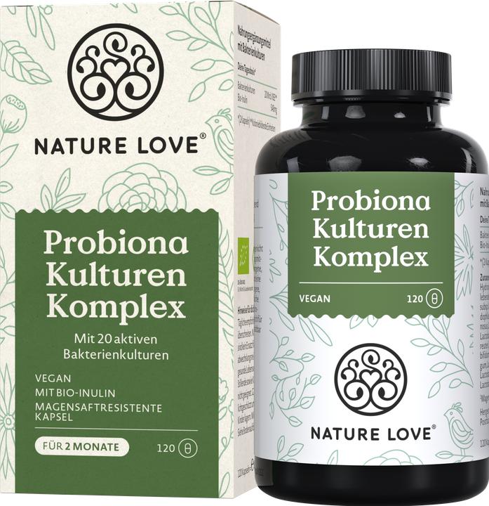 Produktbild Nature Love Probiona Kulturen Komplex (120 Stück, Kapseln, 61 g)