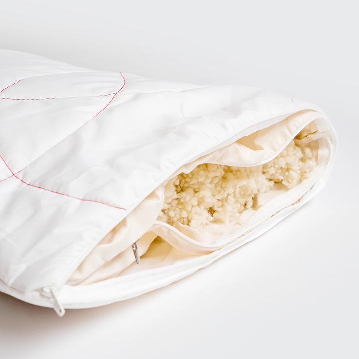 Actual product image Zizzz Pillow sheep's wool (Swisswool) (65 x 65 cm)