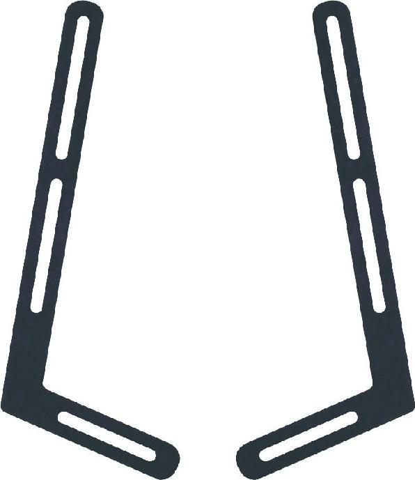 Image du produit OMB Kit de support pour barre de son, noir, 2 pcs. Métal