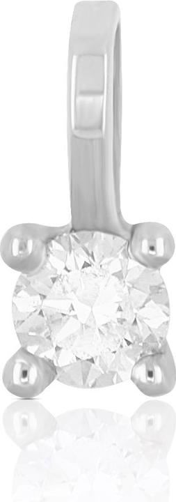 Image du produit Muau Pendentif monture 4 poignées (Or blanc 750 H SI 0. 10ct.)