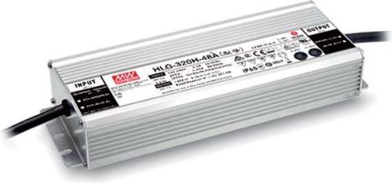 Immagine prodotto MeanWell MEAN WELL HLG-320H-48B, 320 W, IP20, 90 - 305 V, 48 V, 90 mm, 252 mm