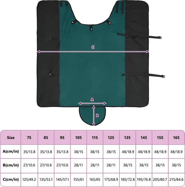 Produktbild vidaXL Pferdedecke