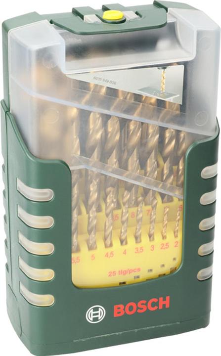 Produktbild Bosch Professional Zubehör HSS-TiN-Metallbohrer-Set (1 mm, 1.5 mm, 10 mm, 10.5 mm, 11 mm, 11.5 mm, 12 mm, 12.5 mm, 13 mm, 2 mm, 2.5 mm, 3 mm, 3.5 mm, 4 mm, 4.5 mm, 5 mm, 5.5 mm, 6 mm, 6.5 mm, 7 mm, 7.5 mm, 8 mm, 8.5 mm, 9 mm, 9.5 mm)