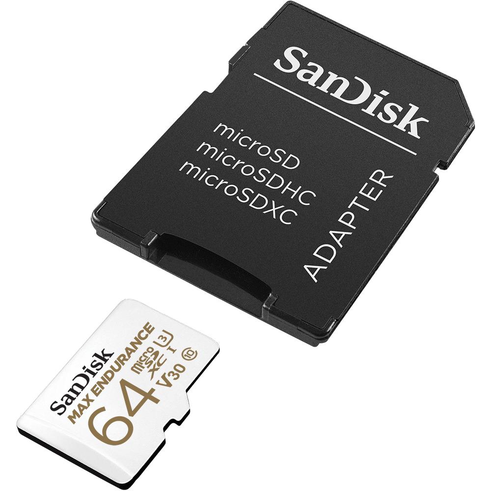 Thumbnail - SanDisk Max Endurance (64 GB, microSDXC, U3, UHS-I), Speicherkarte, Weiss