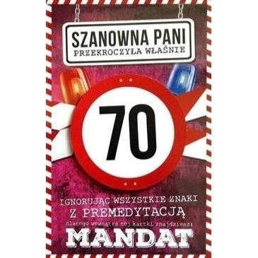 Yeku Geburtstagskarte zum 70. Geburtstag für Frauen, JCX - 018 (40946224)