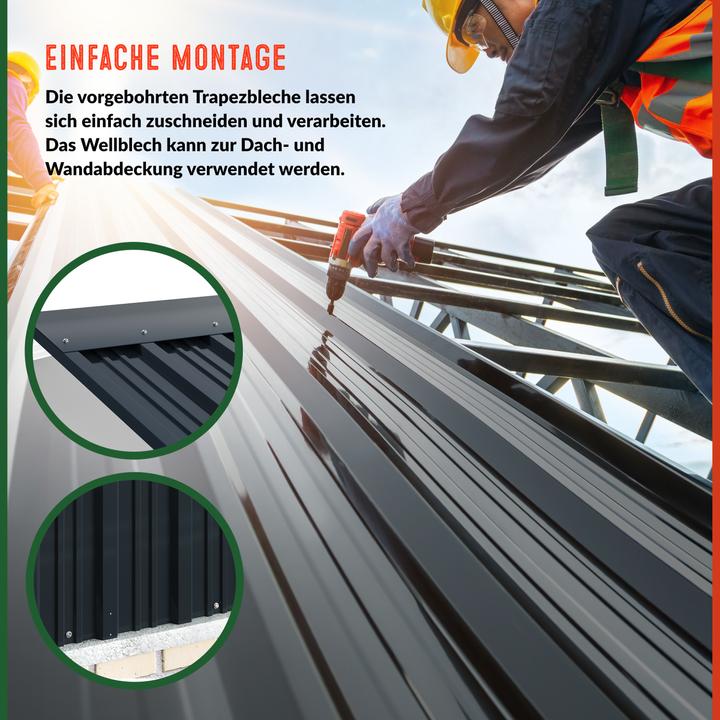 Actual product image Deuba Trapezoidal sheet metal