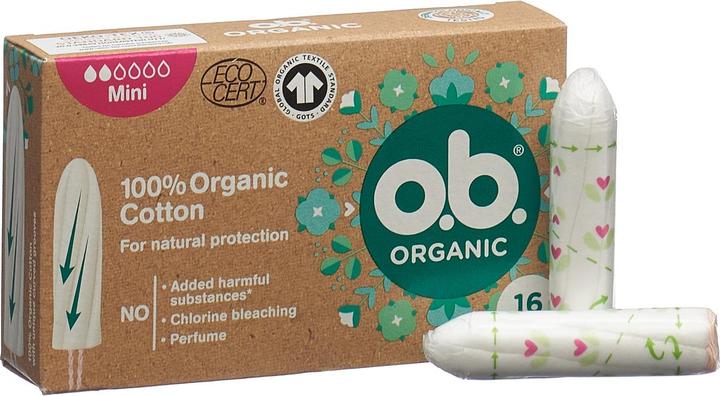 Produktbild o.b. Organic Mini Box (16 Stk) (16 x, Mini)