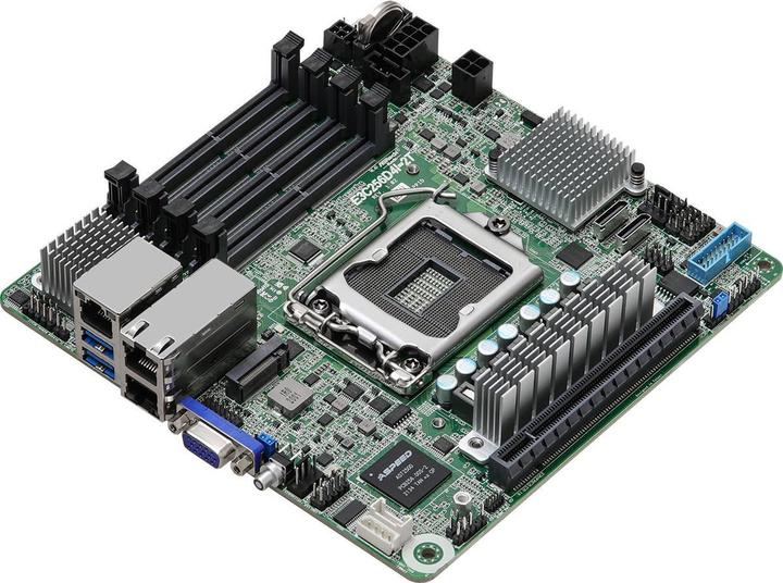 Produktbild AsRock Mainboard E3C256D4I-2T mini-ITX Sockel 1200 Single (LGA 1200, Mini-ITX)