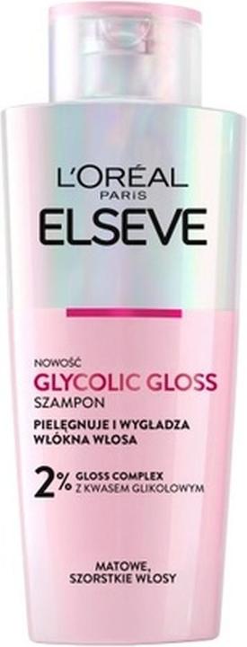 Image du produit L'Oréal Paris L'Oréal Elseve Glycolic Gloss Shampooing Revitalisant Restoring Shine To Dull Hair 200Ml (200 ml, Shampoing liquide)