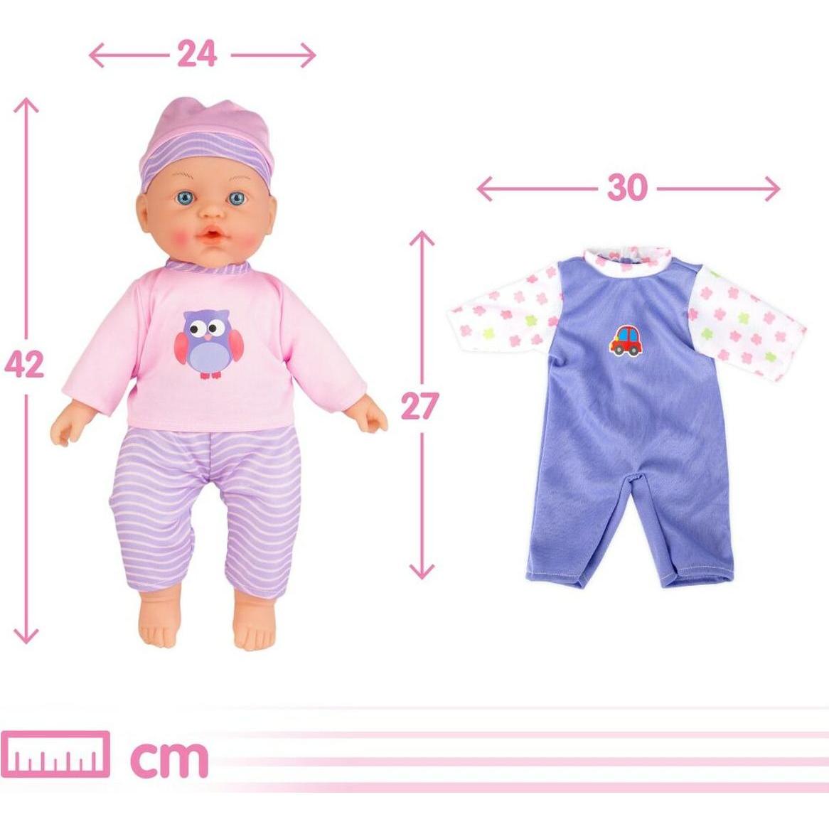 Thumbnail - Colorbaby Baby-Puppe 2 Stück 24 x 42 x 11 cm