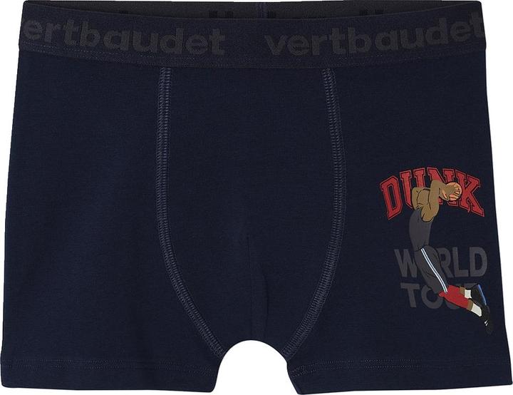 Immagine prodotto Vertbaudet 5er-Pack Jungen Boxershorts mit Bio-Baumwolle, Basketball (98, 104, Confezione da 5 pezzi)