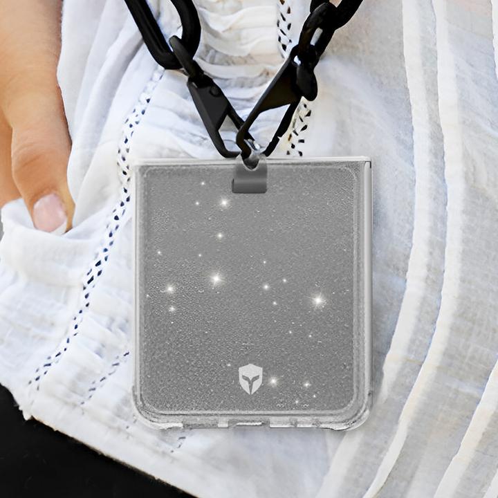 Immagine prodotto Force Case Cover protettiva per Galaxy Z Flip 6 Anticaduta 2m Duo Glitter (Samsung Galaxy Z Flip6, Samsung Galaxy Z Flip7 FE)