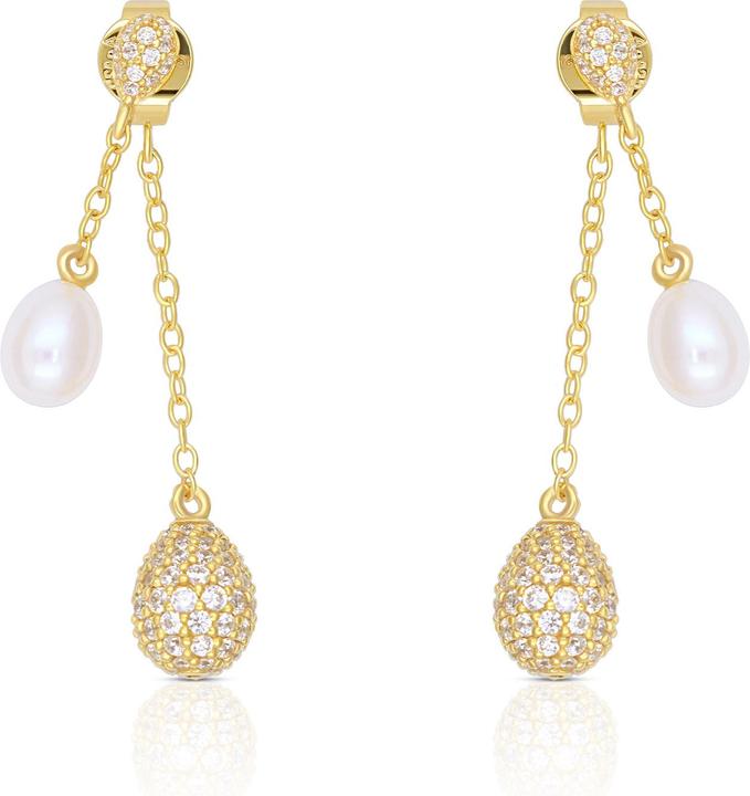 Produktbild Muau Earrings silver 925 freshwater pearl 5-5.5mm cubic zirconia (Silber 925)