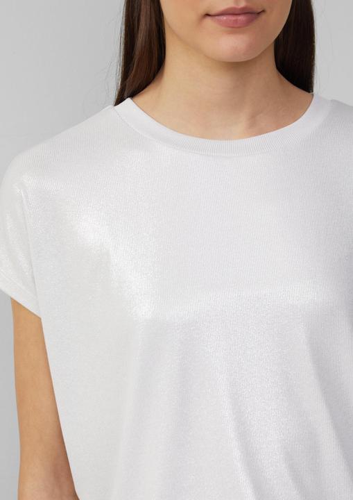 Immagine prodotto S.Oliver T-Shirt Schimmerndes T-Shirt mit Ripp-Struktur (46)