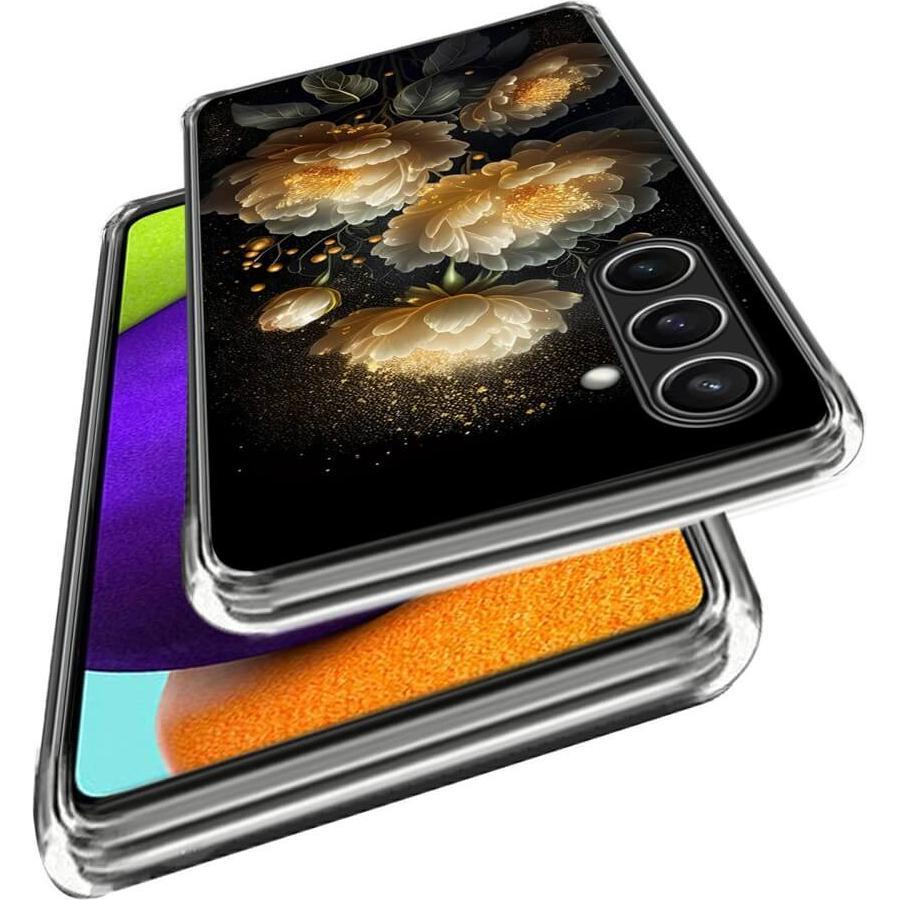 Thumbnail - Cover-Discount Galaxy S24 FE - Cover Handyhülle mit stilvollem Motiv (Samsung Galaxy S24 FE), Smartphone Hülle, Gold