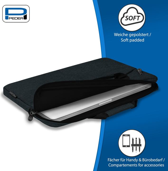 Immagine prodotto Pedea Borsa per laptop da 13,3 pollici (33,8 cm) FASHION Borsa a tracolla per notebook con tracolla (13.31", ASUS, Lenovo, Huawei, Apple, Universale)