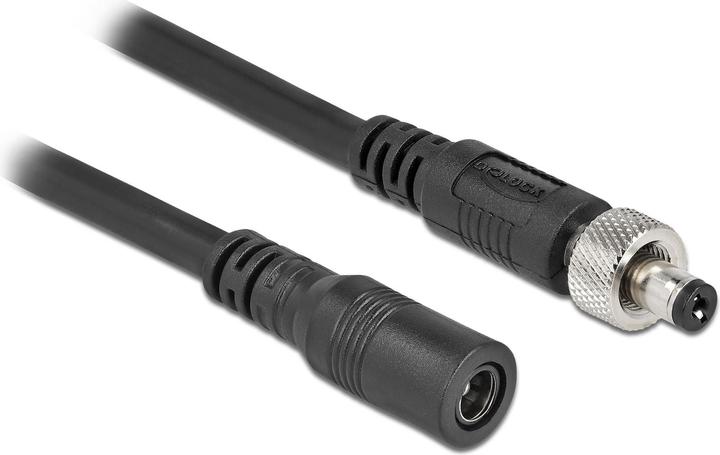 Actual product image Delock DC extension cable 5.5 x 2.1 mm plug to socket screwable (0.50 m)