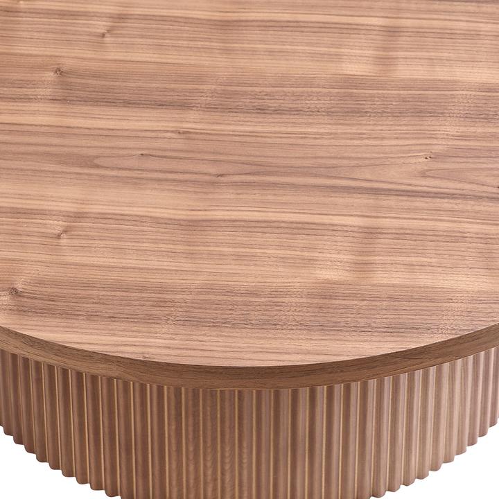 Image du produit SIT Möbel Table basse Ø 85 cm noyer en bois foncé, avec