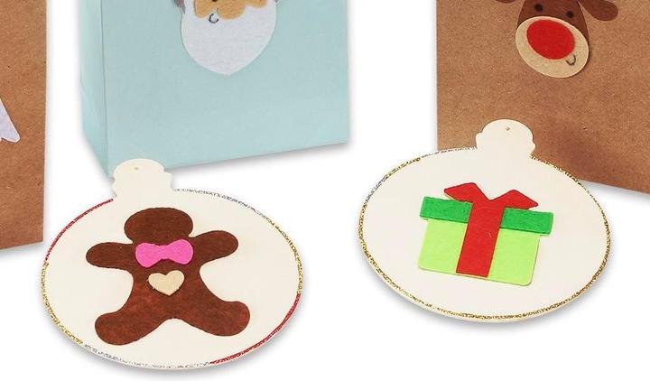 Actual product image Sunnysue Wooden Christmas Ball Pendant