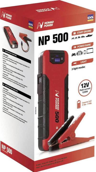 Image du produit GYS Nomad Power 500 (1500 A, 5000 mAh)