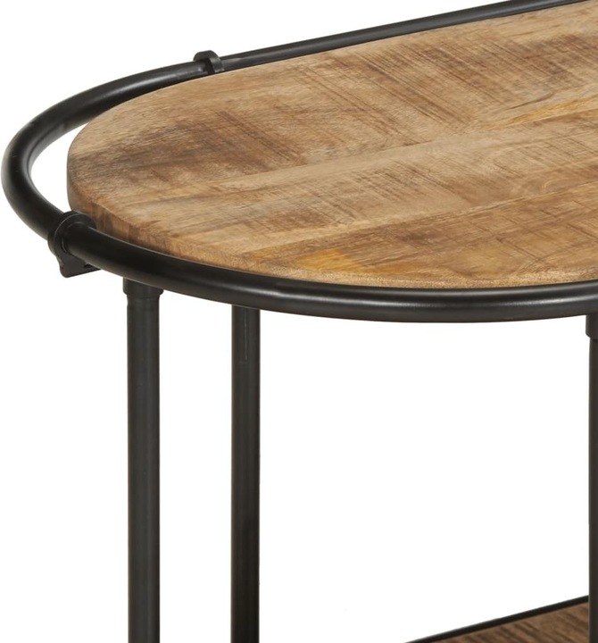 Image du produit VidaXL Armoire TV Lowboard Meuble TV Meuble en bois de manguier brut (160 x 42 x 40 cm)