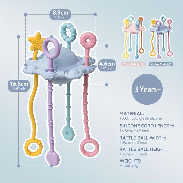 Actual product image Activity Board Toys for 18+ months old - Baby sensory toy - Silicone pull string activity toy for babies