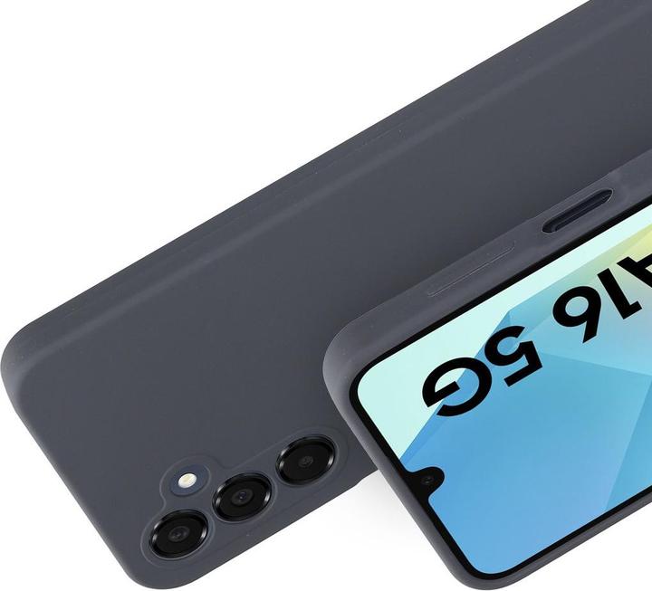 Actual product image Mobiparts Silicone Cover Samsung Galaxy A16 Urban Grey (Samsung Galaxy A16)