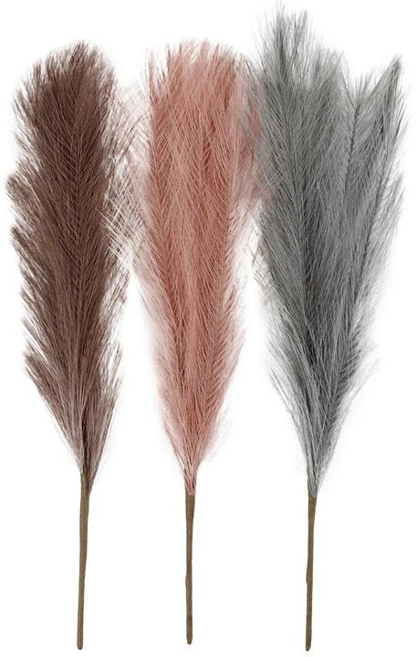 Creativ Company Dekorationsfaden 50 cm 3 Stück, Rosa, Braun, Grau (Fleurs séchées)