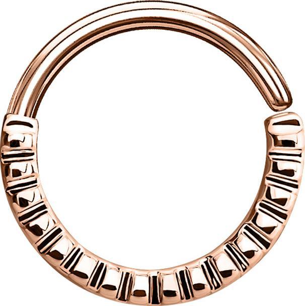 Immagine prodotto Star Piercing Anello per setto scanalato in oro rosa (Ottone)