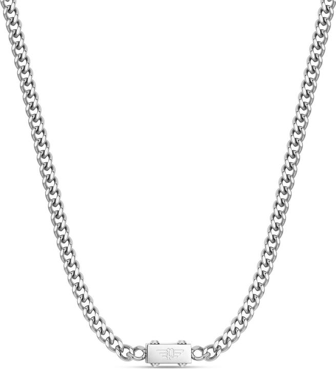 Police Chained Necklace (Metal, 70 cm)