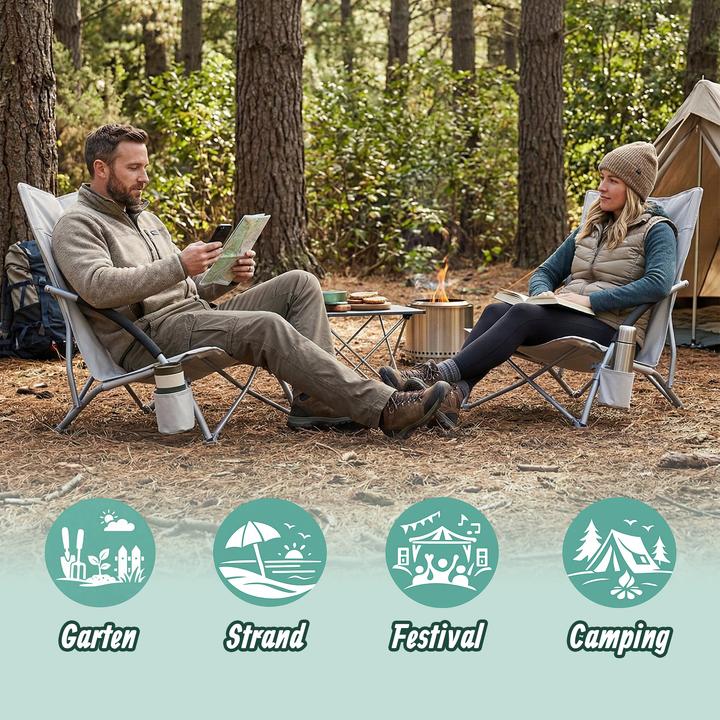 Produktbild Relaxdays Strandstuhl