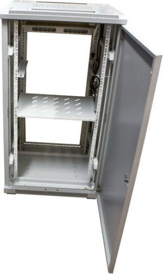 Actual product image Triton 19 Cabinet 22U W600 / D600mm *light grey* SNB series glass door (22 RU, 19 inch rack)