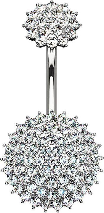 Immagine prodotto Star Piercing Spina svasata con fiore tribale in palissandro (Ottone, Acciaio chirurgico 316L)