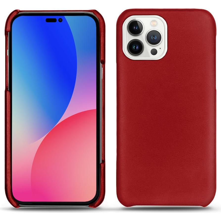 Noreve Lederschutzhülle (Apple iPhone 14 Pro Max), Smartphone Hülle, Rot