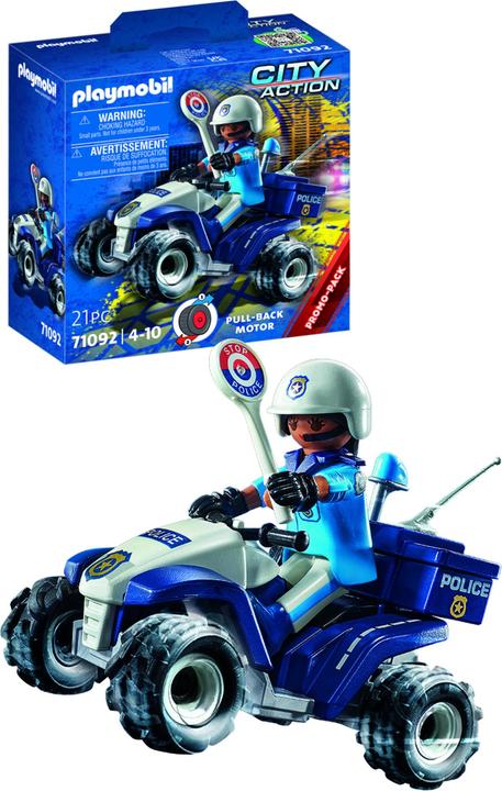 Image du produit Playmobil Police Speed Quad (71092, Playmobil City Action)
