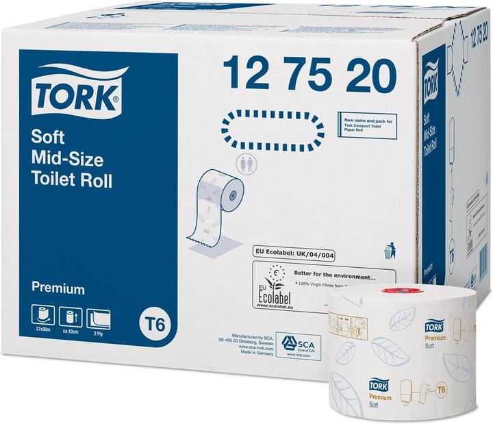 Produktbild Tork Soft Mid-size Toilet Roll 2 Ply (27 Stk.)
