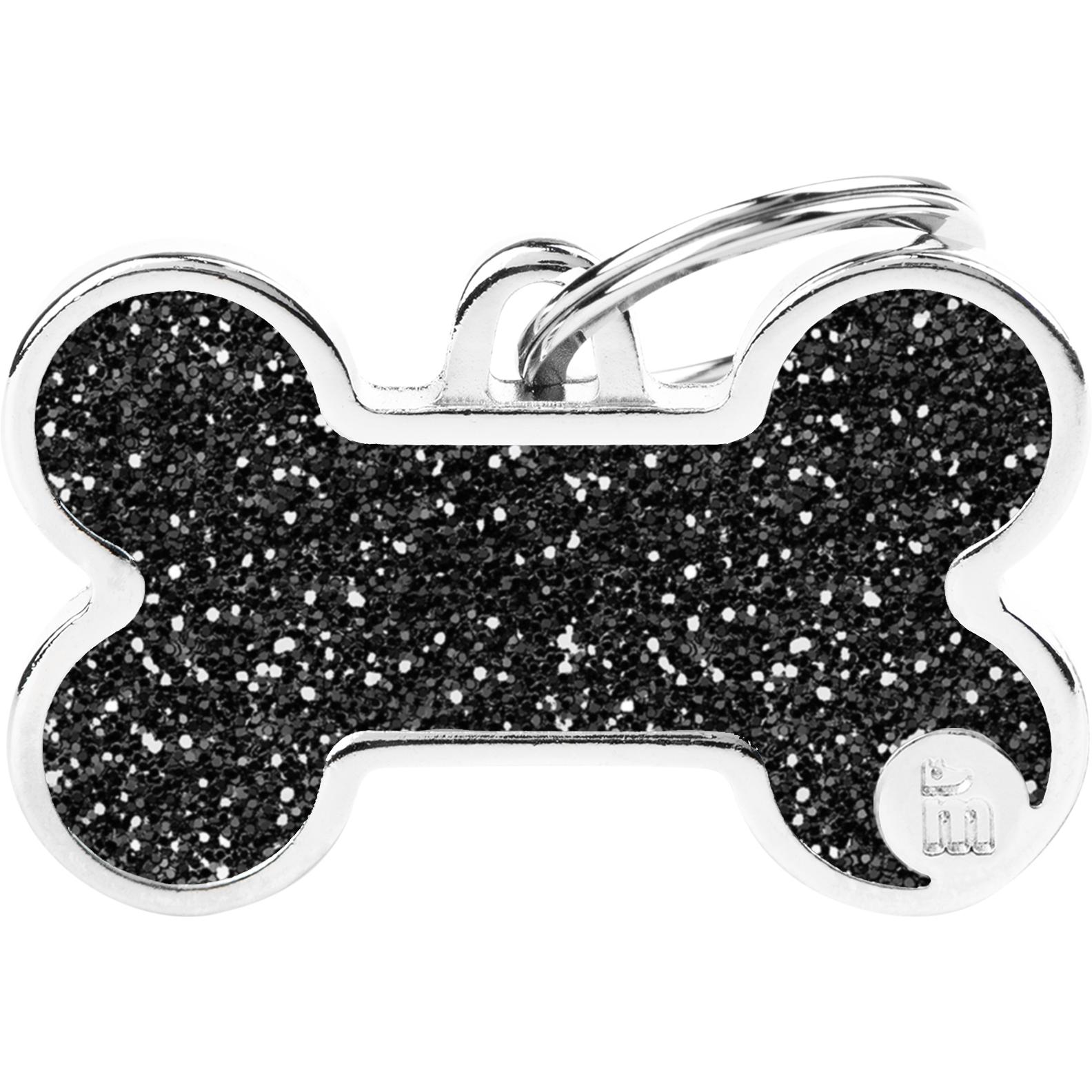 Myfamily MyFa tegn shine, ben stor, sort (Cane, Passeggiare), Collare + Guinzaglio