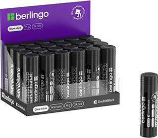 Berlingo klej w sztyfcie Double black, czarna, 24szt