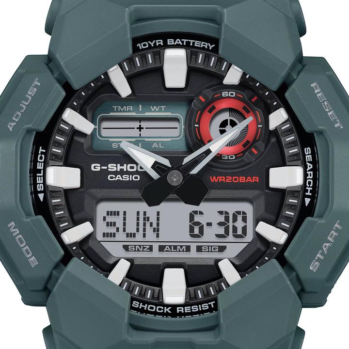 Produktbild G-Shock GA-010-2AER (Analoguhr, Sportuhr, Chronograph, Digitaluhr, 51.90 mm)