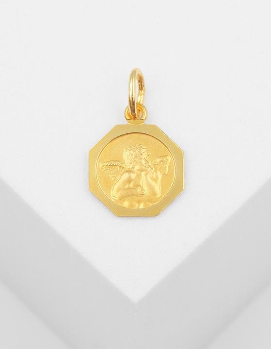 Image du produit Muau Pendant guardian angel yellow gold 750, 16x10mm (Or jaune 750/18K)