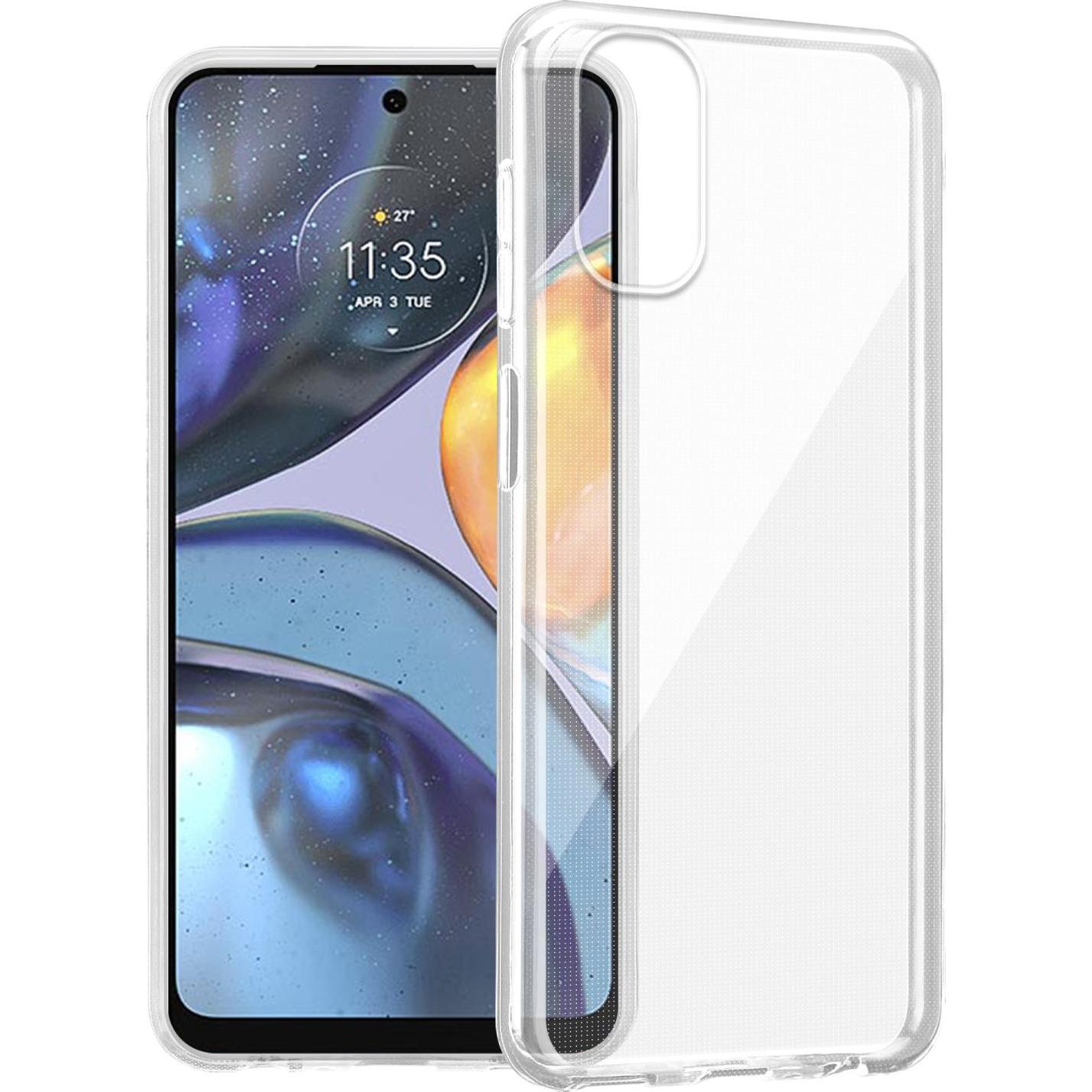Cadorabo TPU Ultra Slim AIR Hülle für Motorola MOTO G22 (Motorola Moto G22), Smartphone Hülle, Transparent