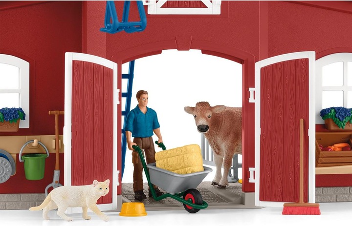 Actual product image Schleich Barn with animals and accessories