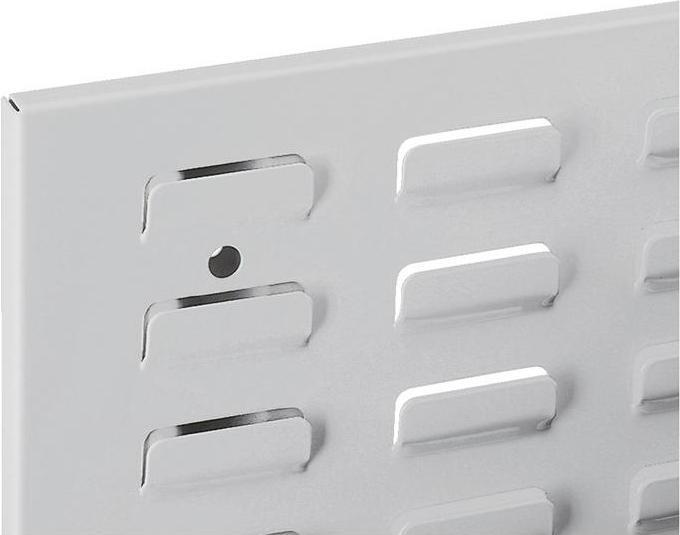 Actual product image Rasterplan Slotted panel W500xL450mm light grey, RAL 7035 wide format